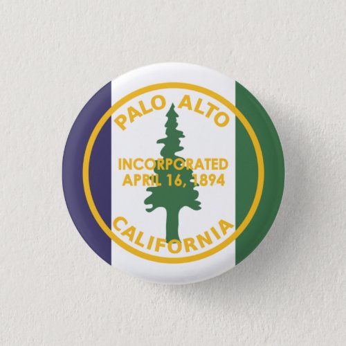 Flag of Palo Alto California Button