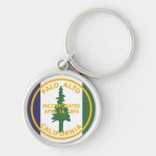 Flag of Palo Alto, California Keychain