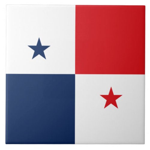 Flag of Panama Ceramic Tile