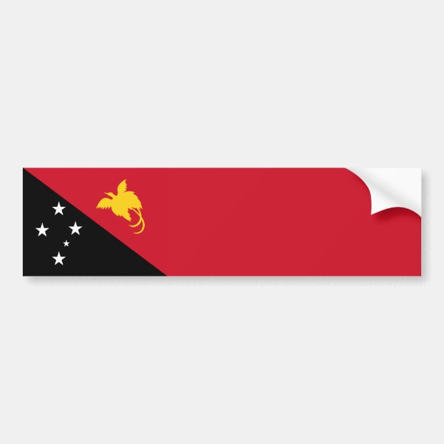 Flag of Papua New Guinea Bumper Sticker (Front)