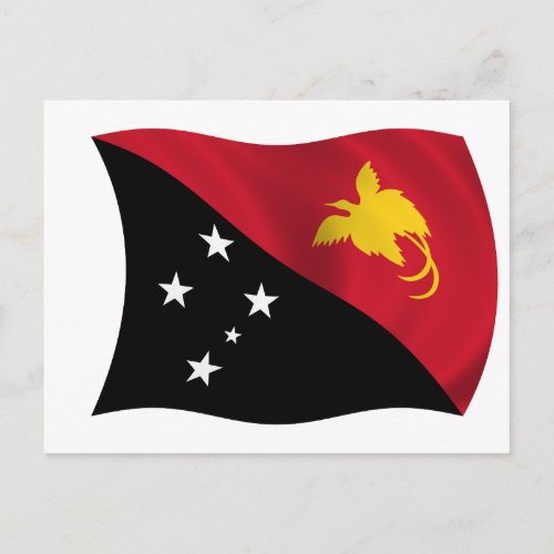 Flag of Papua New Guinea Postcard