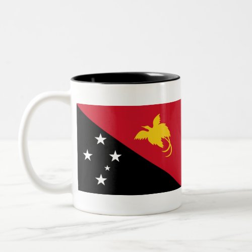Flag of Papua New Guinea Two_Tone Coffee Mug