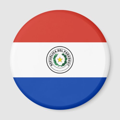 Flag of Paraguay _ Bandera de Paraguay Magnet