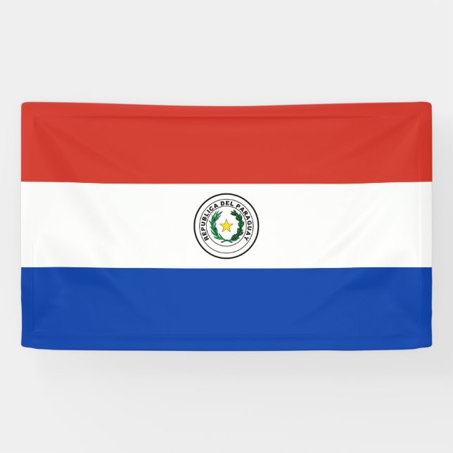Flag of Paraguay Banner (Horizontal)