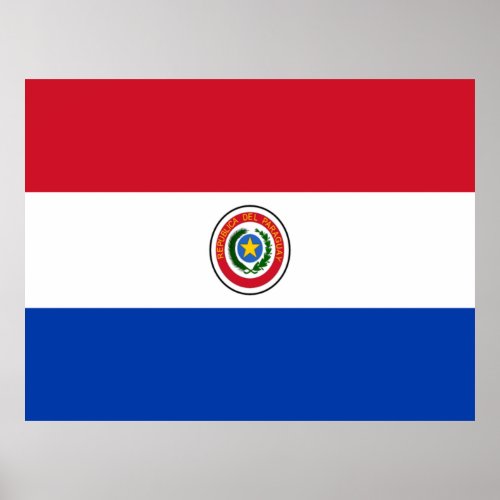 Flag of Paraguay Poster