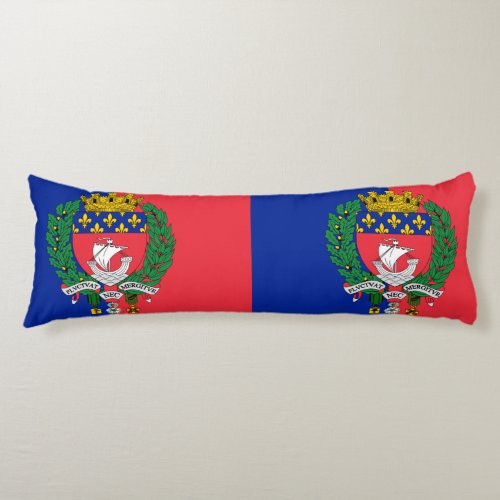 Flag of Paris France Body Pillow