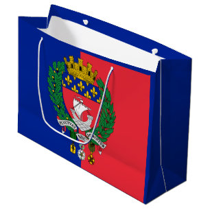 Flag of Paris, France Large Gift Bag