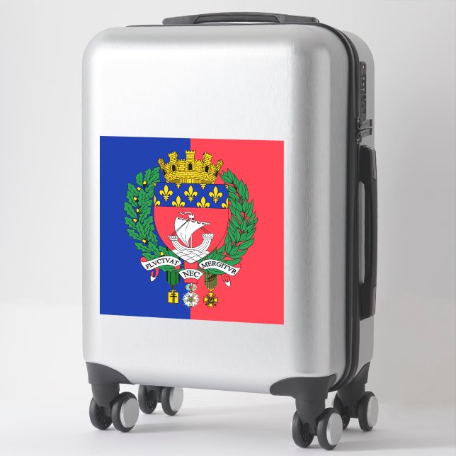 Flag of Paris, France Sticker (Suitcase)