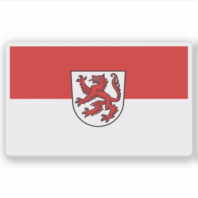 Flag of Passau, Germany Sticker (Front)
