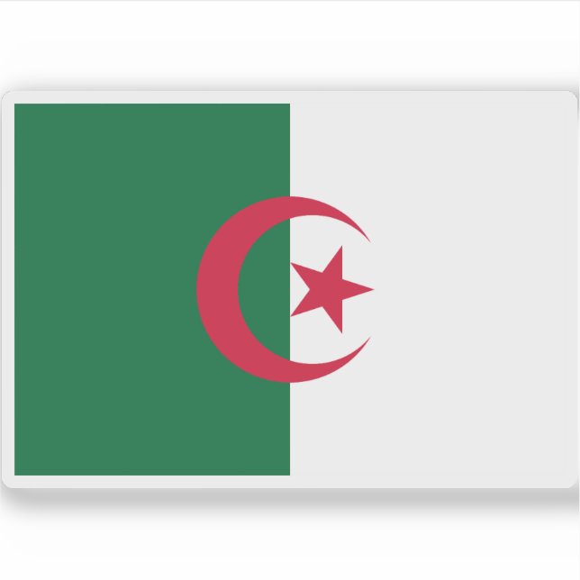 Flag of People's Democratic Republic of Algeria Sticker (Front)