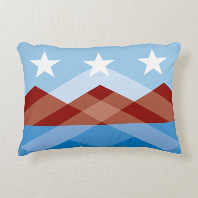 Flag of Peoria, Arizona Accent Pillow (Front)