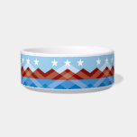Flag of Peoria, Arizona Bowl<br><div class="desc">Pet Bowl with a design with the flag of Peoria, Arizona. A blue, brown, and white flag with mountain peaks and three stars</div>