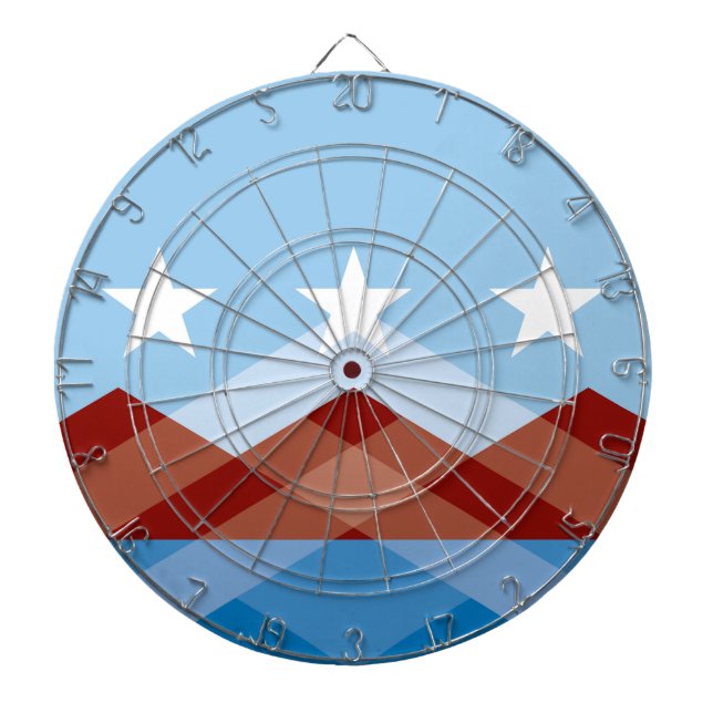 Flag of Peoria, Arizona Dart Board (Front)