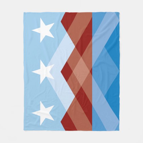 Flag of Peoria Arizona Fleece Blanket