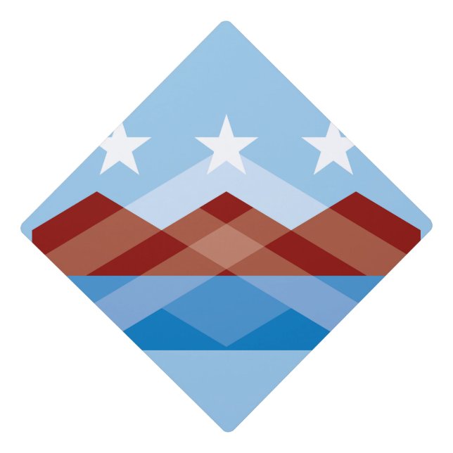 Flag of Peoria, Arizona Graduation Cap Topper (Front)