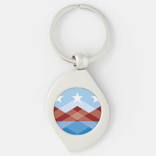 Flag of Peoria, Arizona Keychain (Front)