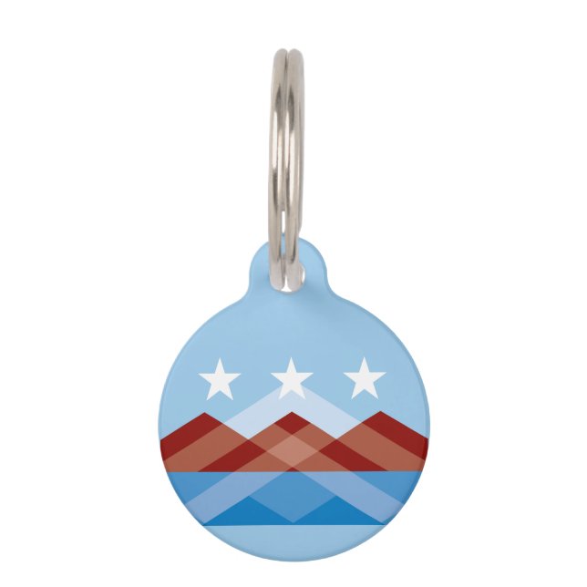 Flag of Peoria, Arizona Pet ID Tag (Front)