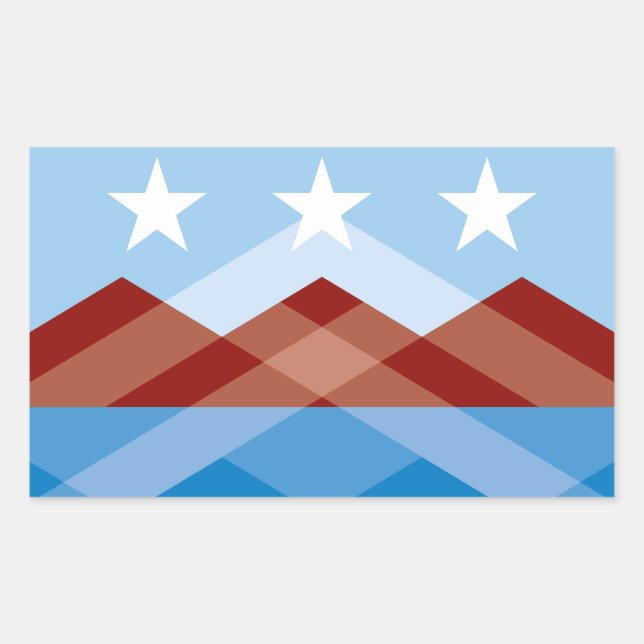 Flag of Peoria, Arizona Rectangular Sticker (Front)