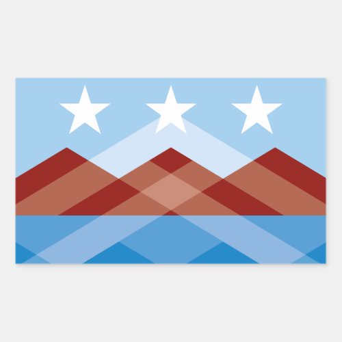 Flag of Peoria Arizona Rectangular Sticker