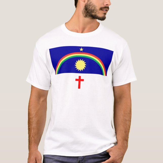 Flag of Pernambuco Brazil T-Shirt (Front)