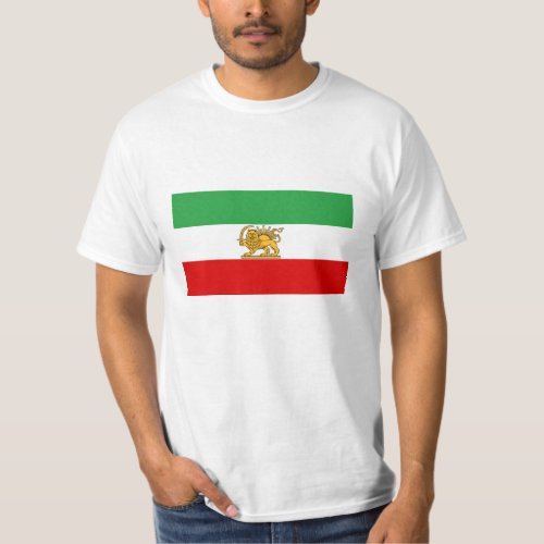 Flag of Persia  Iran 1964_1980 _  شیر و خورشید T_Shirt