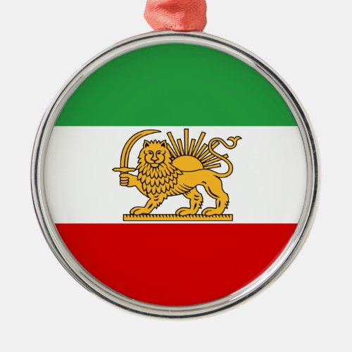 Flag of Persia  Iran 1964_1980 Metal Ornament