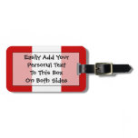 Flag of Peru Easy ID Personal Luggage Tag Flag of Peru Easy ID Personal Luggage Tag