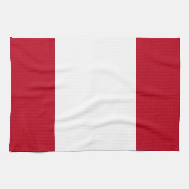 Flag of Peru Kitchen Towel (Horizontal)