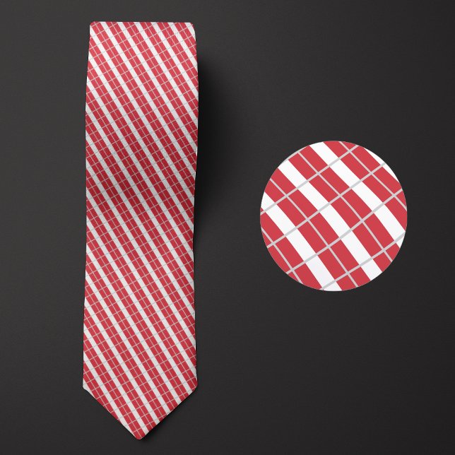 Flag of Peru Pattern Neck Tie (Creator Uploaded)