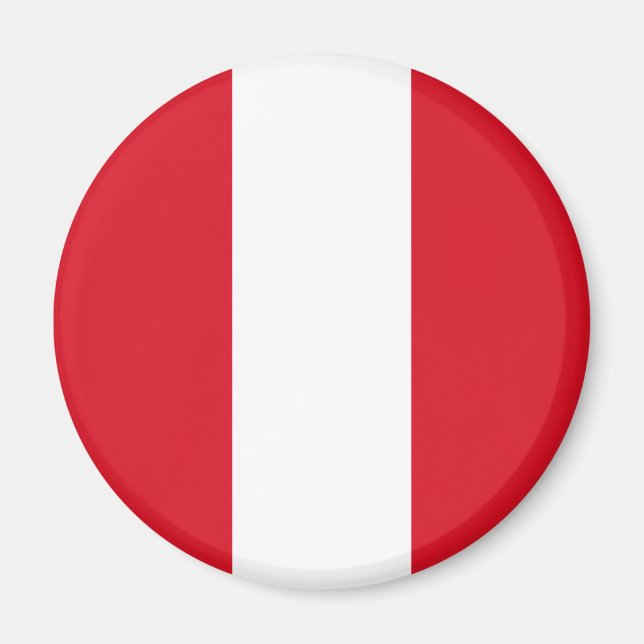 Flag of Peru (Peruvian Flag) Magnet (Front)