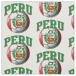 Flag of Peru Peruvian Soccer Ball Pattern Fabric