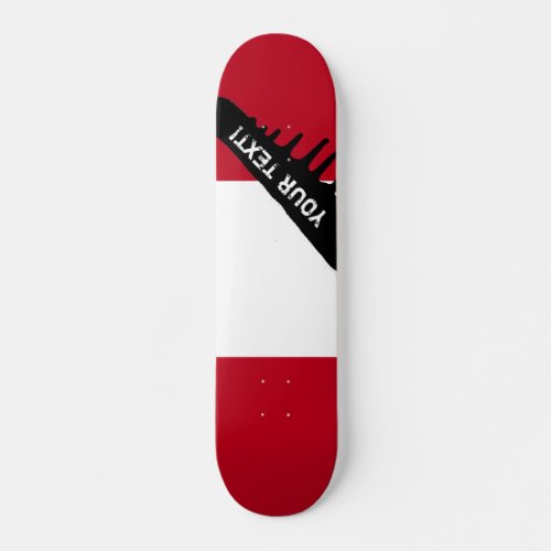 Flag of Peru Skateboard Deck