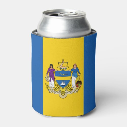 Flag of Philadelphia Pennsylvania Can Cooler