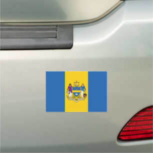 Flag of Philadelphia, Pennsylvania Car Magnet