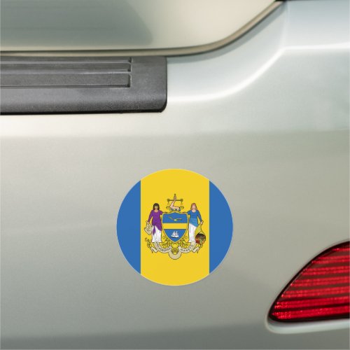Flag of Philadelphia Pennsylvania Car Magnet