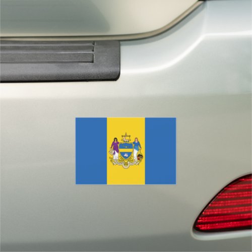 Flag of Philadelphia Pennsylvania Car Magnet