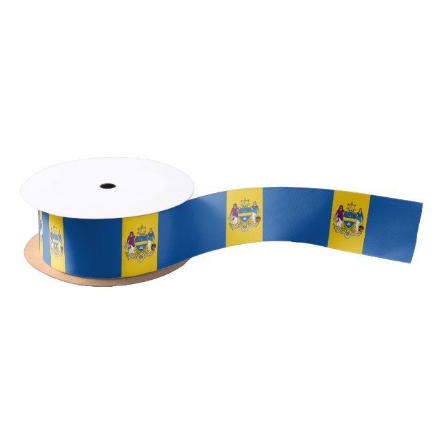 Flag of Philadelphia, Pennsylvania Satin Ribbon (Spool)