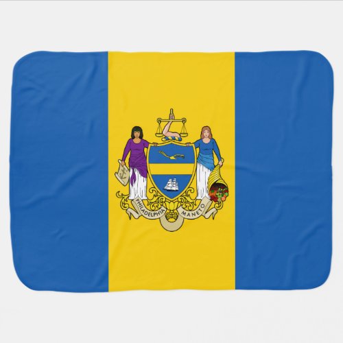 Flag of Philadelphia Pennsylvania Swaddle Blanket