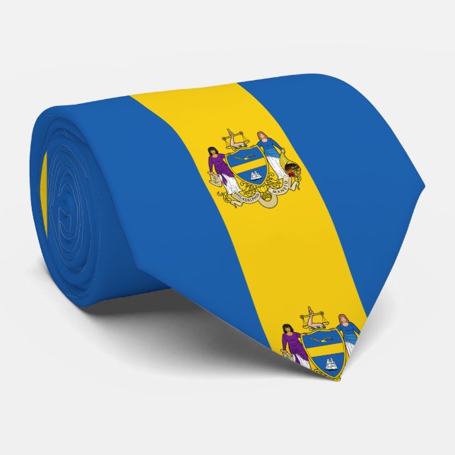 Flag of Philadelphia, Pennsylvania Tie (Rolled)