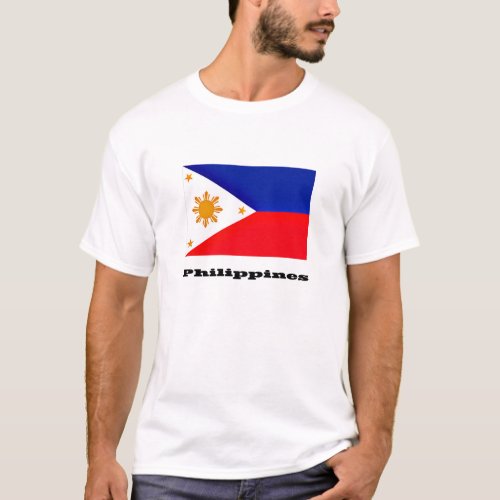 Flag of Philippines archipelago T_Shirt