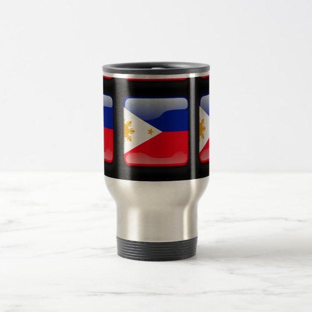 Flag of Philippines Travel Mug (Center)