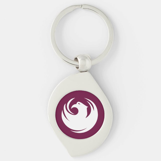 Flag of Phoenix city Arizona Keychain (Front)