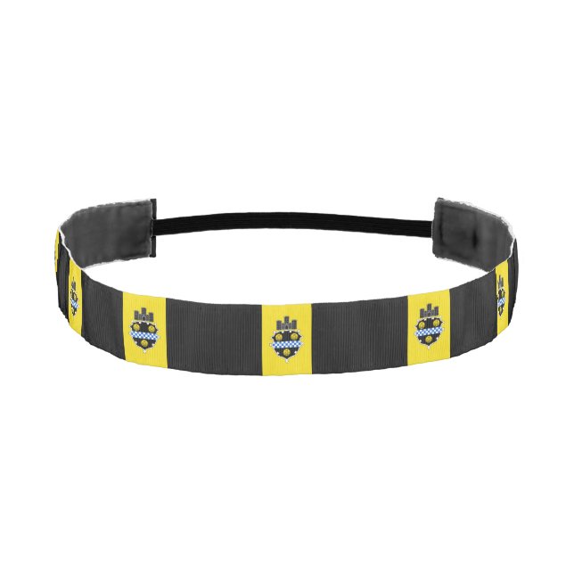 Flag of Pittsburgh, Pennsylvania Athletic Headband (Front)