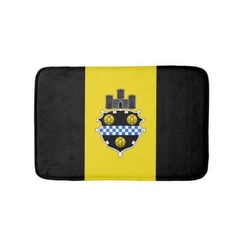 Flag of Pittsburgh Pennsylvania Bathroom Mat