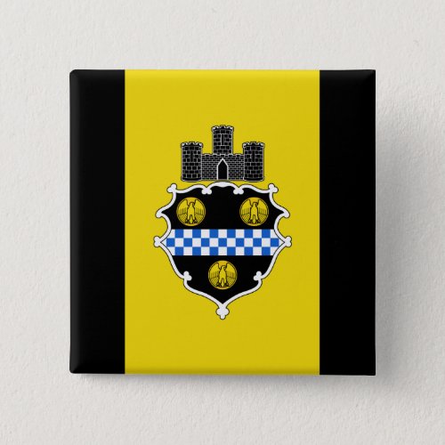Flag of Pittsburgh Pennsylvania Button