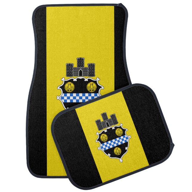 Flag of Pittsburgh, Pennsylvania Car Mat (Set)