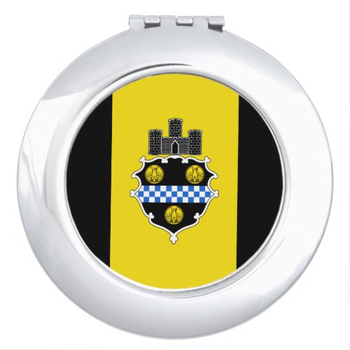 Flag of Pittsburgh Pennsylvania Compact Mirror