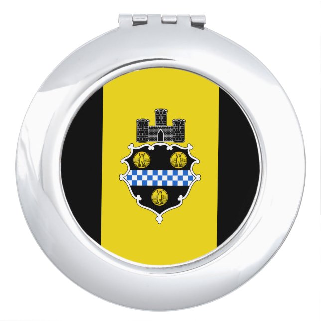 Flag of Pittsburgh, Pennsylvania Compact Mirror (Front)