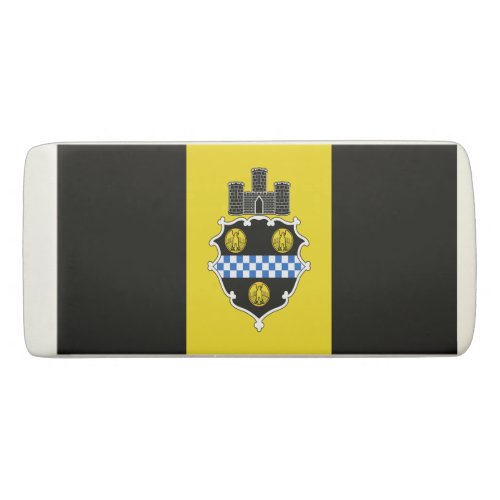 Flag of Pittsburgh Pennsylvania Eraser