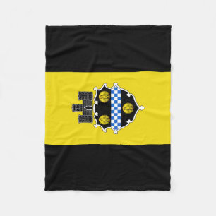 Flag of Pittsburgh, Pennsylvania Fleece Blanket